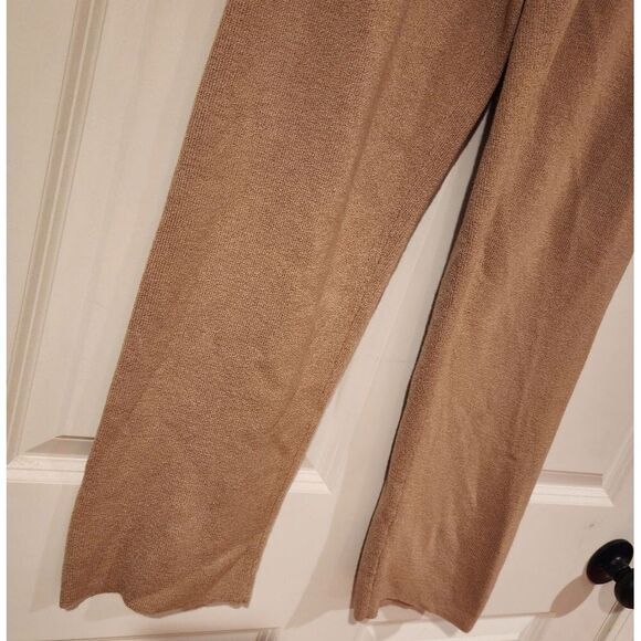 Chico's stretchy tan heavyweight sweater pants - Picture 3 of 4